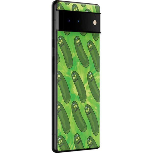 Adult Swim Rick and Morty Pickle Rick Pattern Google Pixel 6 Skin